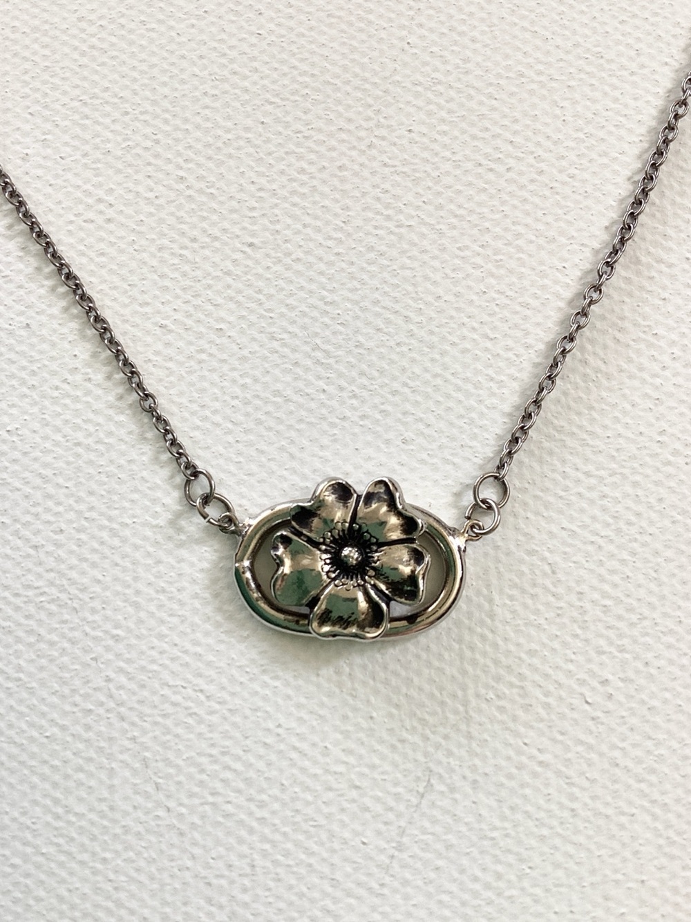 Silver Flower Necklace